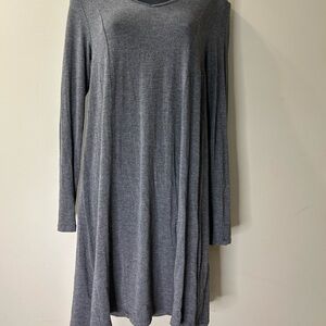 Source Unknown Gray Long Sleeve Dress